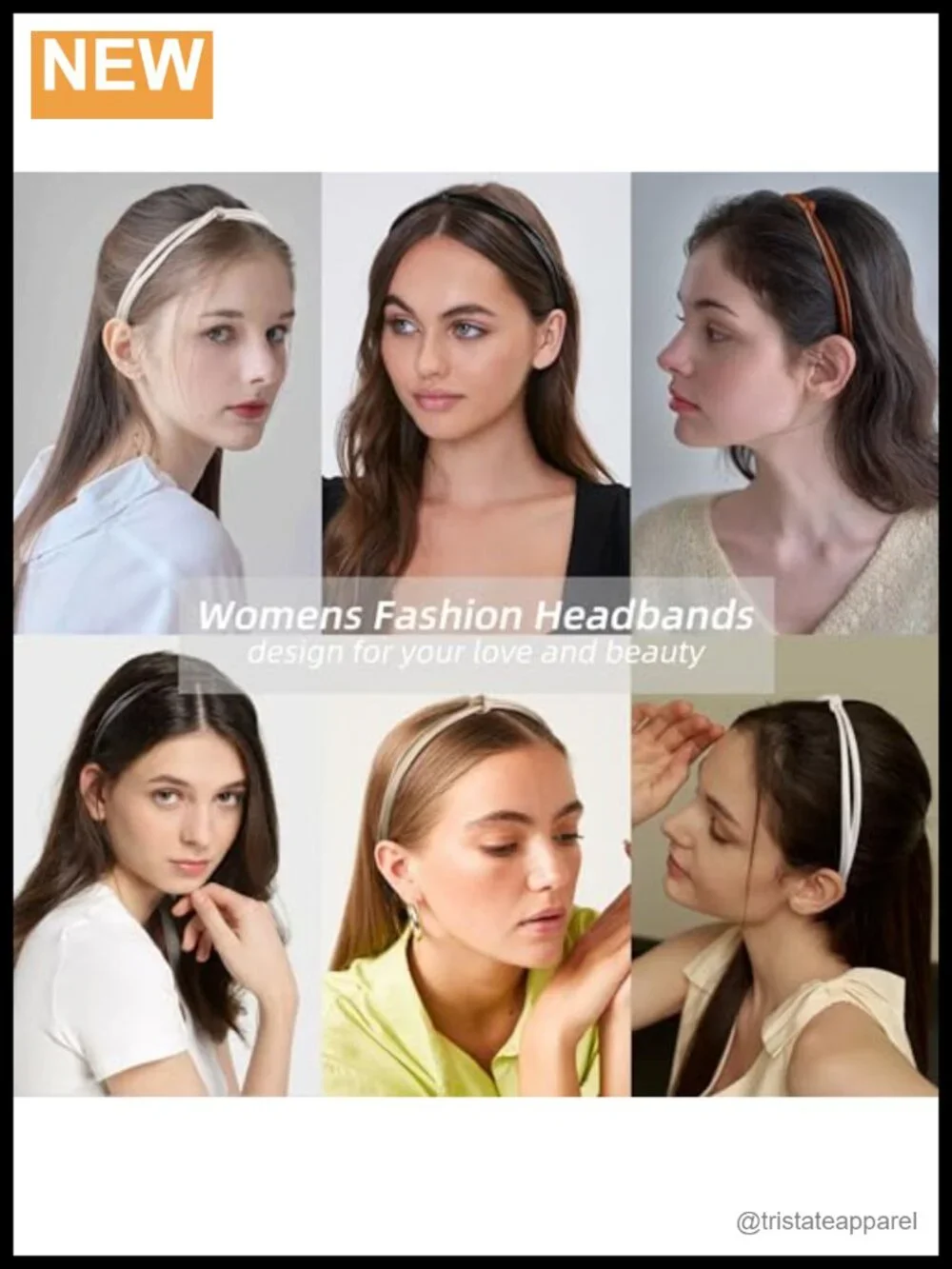 5 Pcs Thin Faux Leather Headbands for Women, Cute Knotted Head Bands